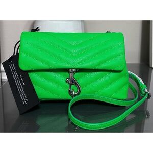 Rebecca Minkoff Edie Date Night Crossbody Bag, NEON GREEN